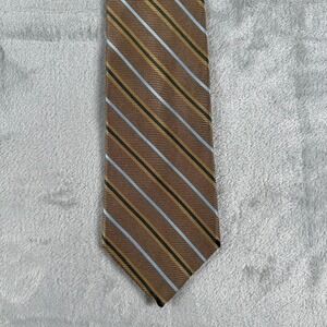 Brooks Brother Striped Tie Brown Preppy Dark Academia Ivy League Business